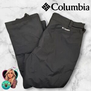 Columbia Women's 1X Bugaboo Snow Pants Omni-Heat Black Ski Water Resistant XL